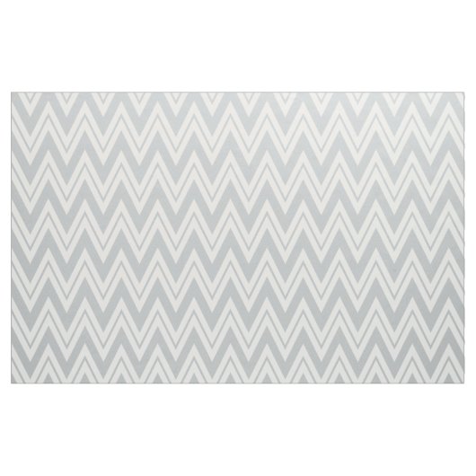 Graues und weißes Zickzack Muster Stoff (Fat Quarter (45,7 x 55,9 cm))