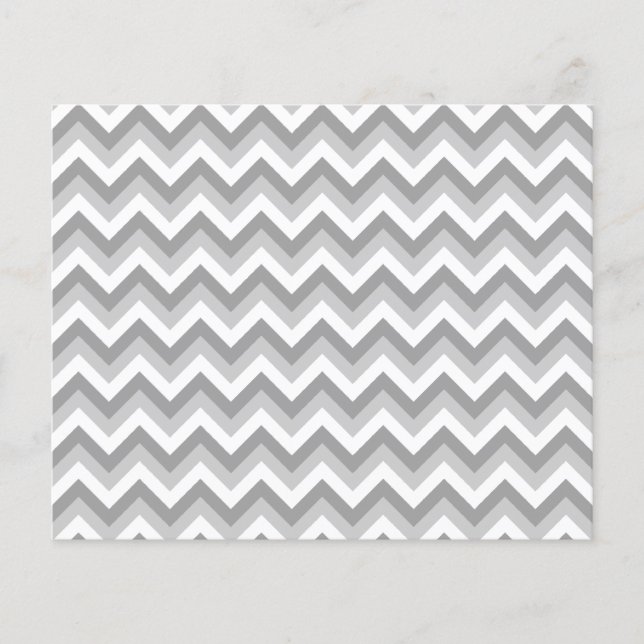 Graues und weißes Zigzag Muster. (Vorderseite)