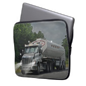 Graues Vieh Füttre Zisterne LKW für LKWs & Kids Laptopschutzhülle (Vorderseite Links)