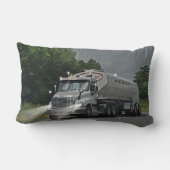 Graues Vieh Füttre Zisterne LKW für LKWs & Kids Lendenkissen (Rückseite)