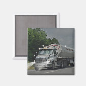 Graues Vieh Füttre Zisterne LKW für LKWs & Kids Magnet (Vorderseite/Rückseite)