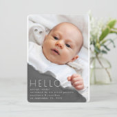 Graues Wasser Modernes Minimalistisches Foto Ankündigung (Stehend Vorderseite)