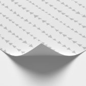 Graues Weiß-aztekisches Pfeil-Muster Geschenkpapier (Ecke)