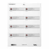 Graues Weiß-Geschäfts-Verschiffen (Vorne)