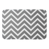 graues Weiß moderne Badmatte Zickzack Musters Badematte (Vorderseite)