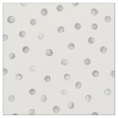 Graues Weißconfetti-Punkt-Muster Stoff (Nahaufnahme)