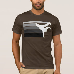 Graues Weißes BBOY Steigung T-Shirt