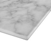 Graues, weißes Marmorsteinmuster Schneidebrett (Ecke)
