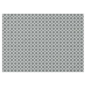 Graues, weißes Quatrefolienmuster Tischdecke (Vorderseite (Horizontal))