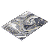 Graues, weißes und goldenes Foto Notizblock (Linke Seite)