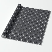 Graues Werwolf-Mond-Geschenkpapier Geschenkpapier (Ungerollt)