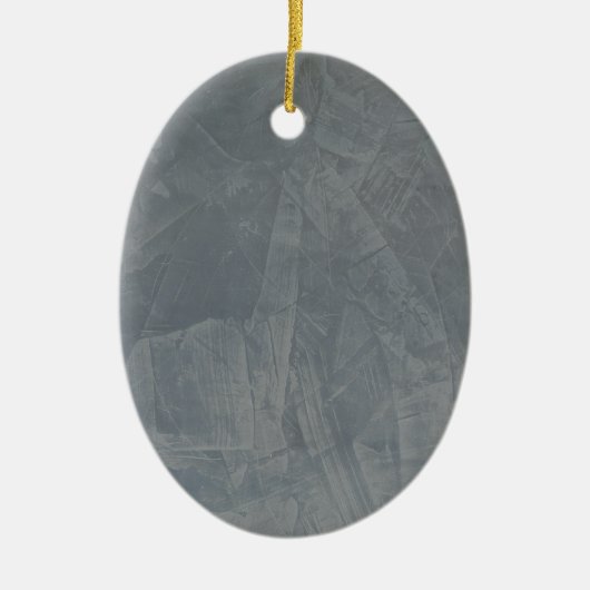 Graues Wildleder Keramikornament (Vorne)
