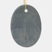 Graues Wildleder Keramikornament (Hinten)