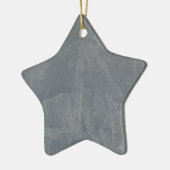 Graues Wildleder Keramikornament (Links)