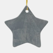Graues Wildleder Keramikornament (Hinten)