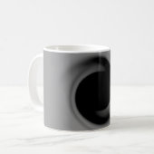 Graues, wirbeliges schwarzes Loch Kaffeetasse (Vorderseite Links)