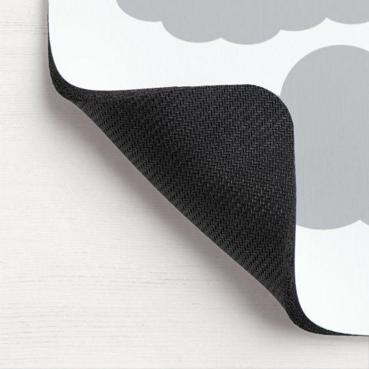 graues Wolkenwetter Mousepad (Ecke)