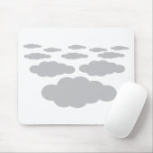 graues Wolkenwetter Mousepad (Mit Mouse)
