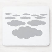 graues Wolkenwetter Mousepad (Vorne)