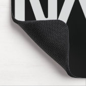 Graues Wurm-Logo der NASAs Mousepad (Ecke)