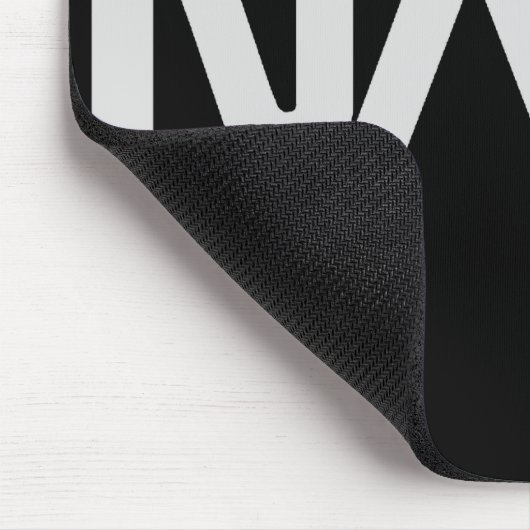 Graues Wurm-Logo der NASAs Mousepad (Ecke)