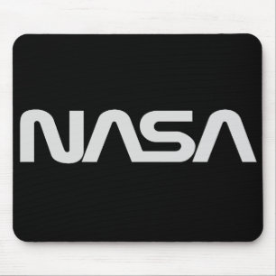 Graues Wurm-Logo der NASAs Mousepad