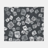 Graues XLS-Dateidokument. xls button icon i herunt Fleecedecke (Vorderseite (Horizontal))