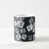 Graues XLS-Dateidokument. xls button icon i herunt Kaffeetasse (Mittel)