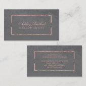 Graues Zementmake-up des modernen Visitenkarte (Vorne/Hinten)