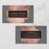 Graues Zementmake-up des modernen Visitenkarte (Vorne/Hinten)