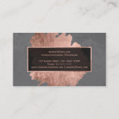 Graues Zementmake-up des modernen Visitenkarte (Rückseite)