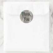 Graues zerfallenes Holz Rustikal Danke Stickers (Tasche)