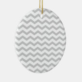 Graues Zickzack Keramik Ornament (Rechts)