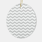 Graues Zickzack Keramik Ornament (Links)