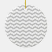 Graues Zickzack Keramik Ornament (Hinten)