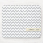 Graues Zickzack Mousepad (Vorne)