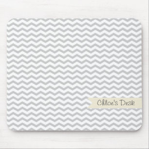 Graues Zickzack Mousepad