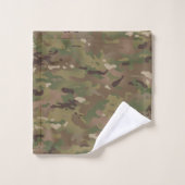 Graues Zickzack Muster Badhandtuch Set (Waschlappen)