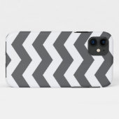 Graues Zickzack Muster Case-Mate iPhone 5 Fall Hülle (Rückseite (Horizontal))