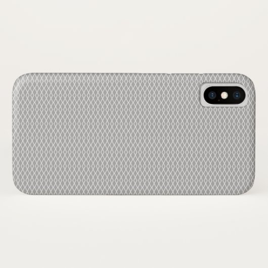 Graues Zickzack Muster Case-Mate iPhone Hülle (Rückseite (Horizontal))