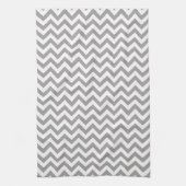 Graues Zickzack Muster Handtuch (Vertikal)