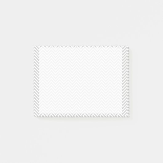 Graues Zickzack Post-it Klebezettel (Vorderseite)