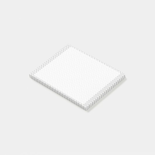 Graues Zickzack Post-it Klebezettel (angewinkelt)