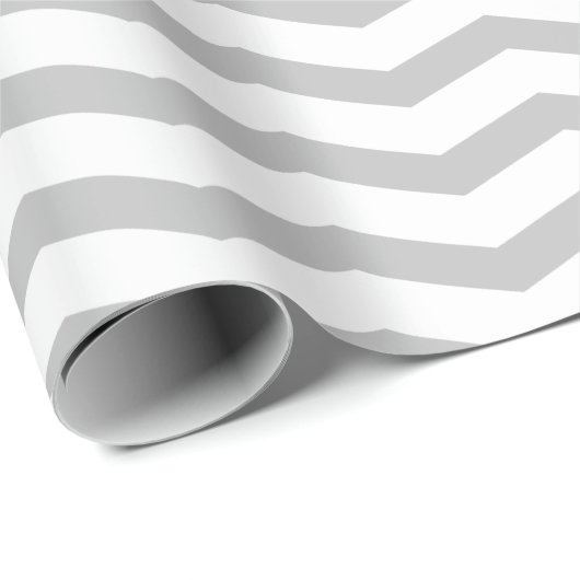 Graues Zickzack Zickzackpapier Geschenkpapier (Rolleneckpunkt)