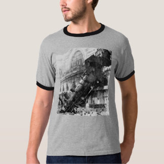 Graues Zug-Wrack-Wecker-T-Shirt T-Shirt