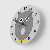 Graueule-Design Runde Wanduhr (Winkel)