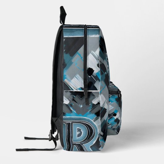 Graufarbe Bedruckter Rucksack (Links)