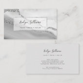 Graufarben Visitenkarte (Vorne/Hinten)