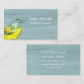 Graufarbene Gelbvögel Visitenkarte (Vorne/Hinten)