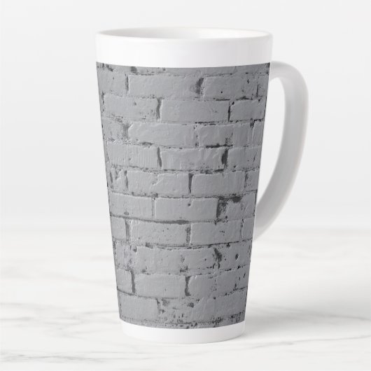 Graufarbene Ziegelmauer Milchtasse (Rechte Ecke)